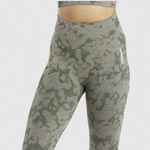 Gymshark Adapt Camo Seamless Leggings - Green